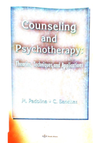Counseling and Psychotherapy: Theories, Techniques & Applicants