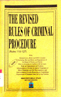 The Revised Rules of Criminal Procedure (Rules 110-127) 2003
